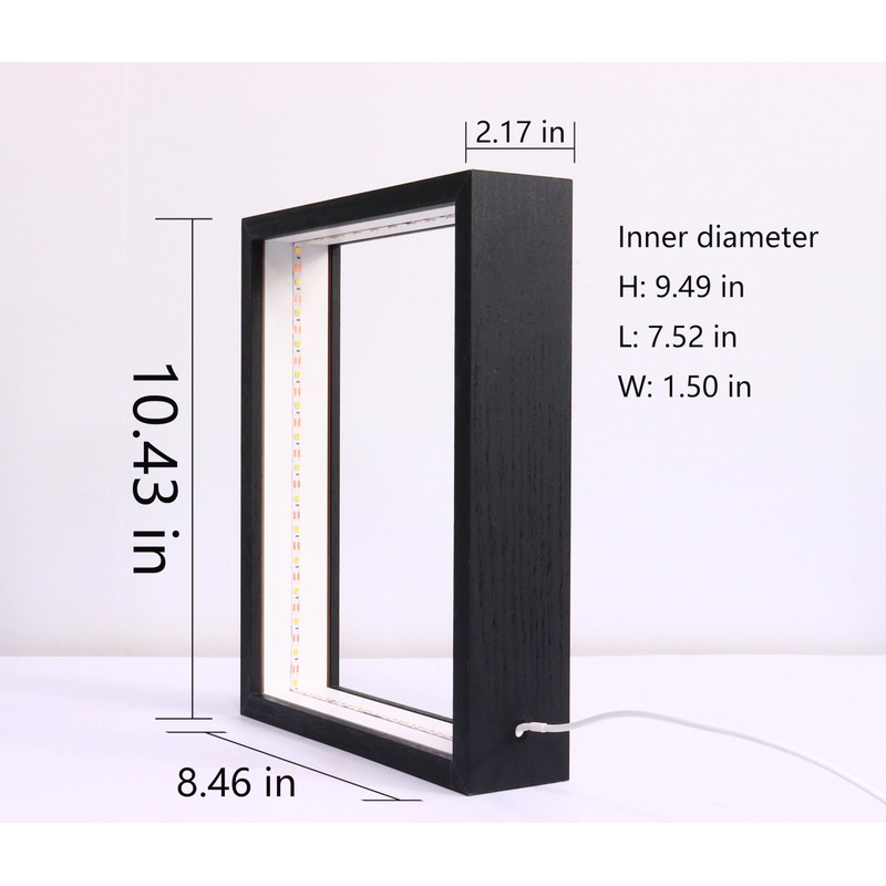 HanYun Shadow Box Frame with LED Light, Box Frames for