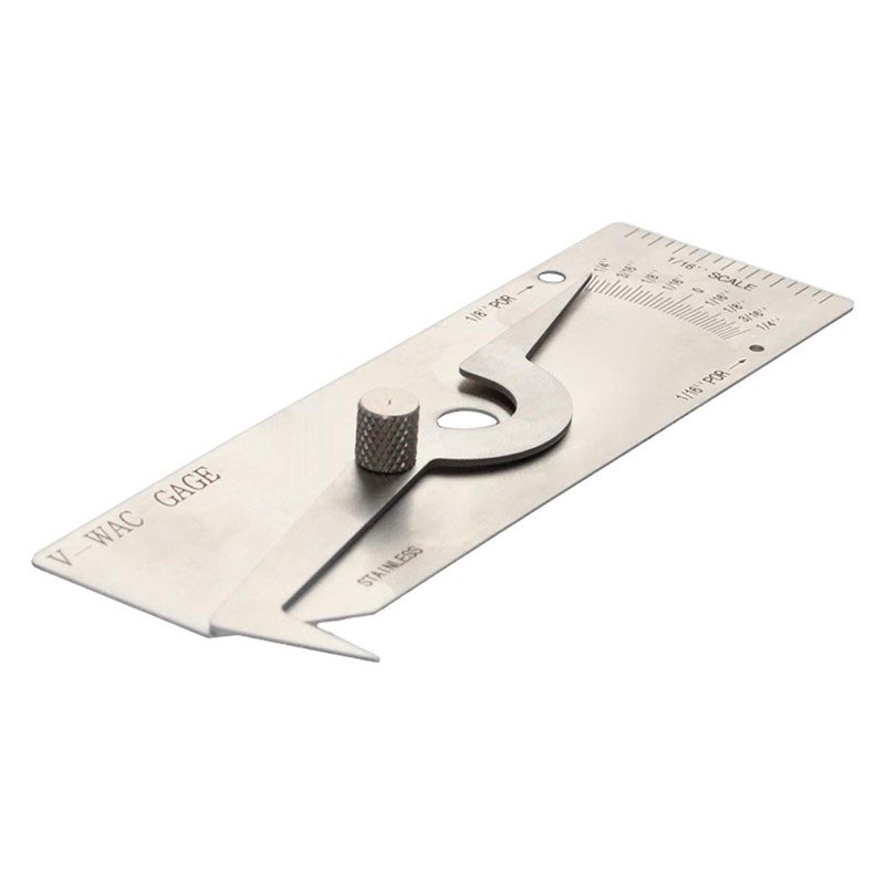 Utoolmart V-wac Welding Gauge 0-1/4 inches Stainless Steel Welding Inspection