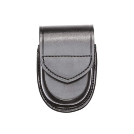 Aker Leather Products Double Handcuff Case Aker Leather 500D Double Handcuff Case, Plain, Velcro, Black