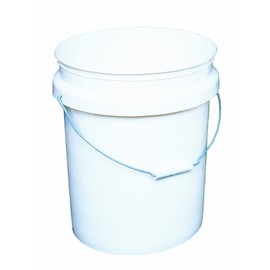 Encore Plastics 50640 Industrial Plastic 70-Mil with Handle, 5-Gallon, Pail White