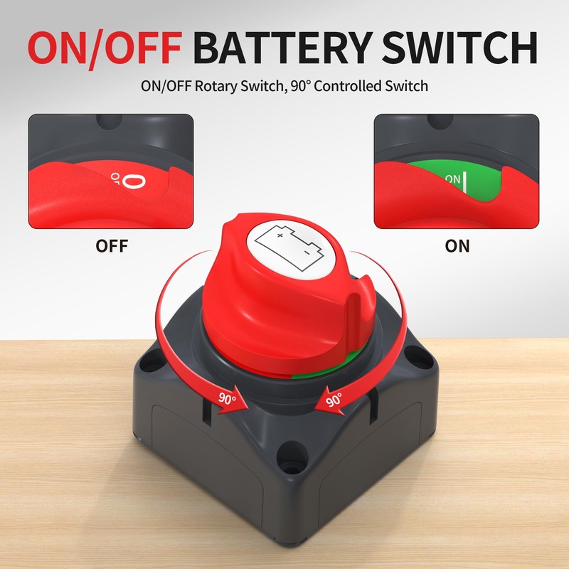 Top Post Battery Disconnect Switch 12V-48V Battery Disconnect Switch 12