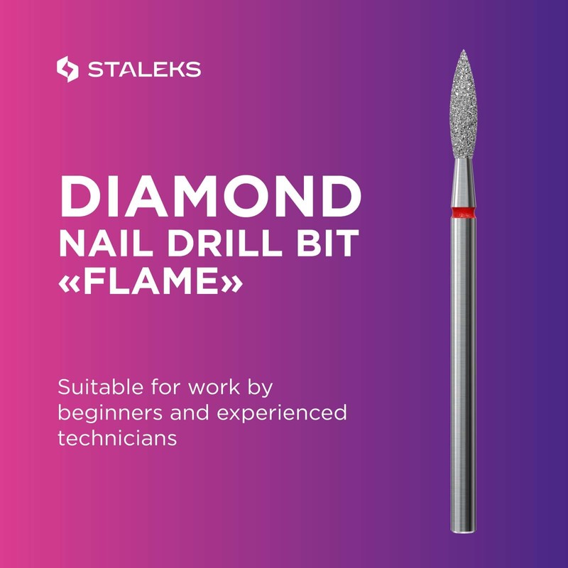 Staleks Pro - Diamond Bit - Flame (Red Ring) I