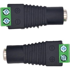 Triplett DC Female Plug to 2 Screw Down Terminal Block for CCTV Security Cameras, 10 Pack (TBFB-10PK)