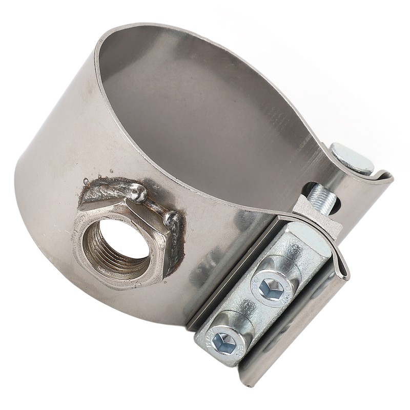 Clamp On Wideband Sensor Bung Adapter Adjustable Stainless Steel Oxygen