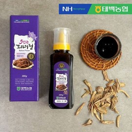 Deojun Food 태백농협 깊고 진한 5년근 도라지청 280g x 2병 Taebaek Agricultural Cooperative Deep and Rich 5-Year-Old Doraji Extract 280g x 2 Bottles