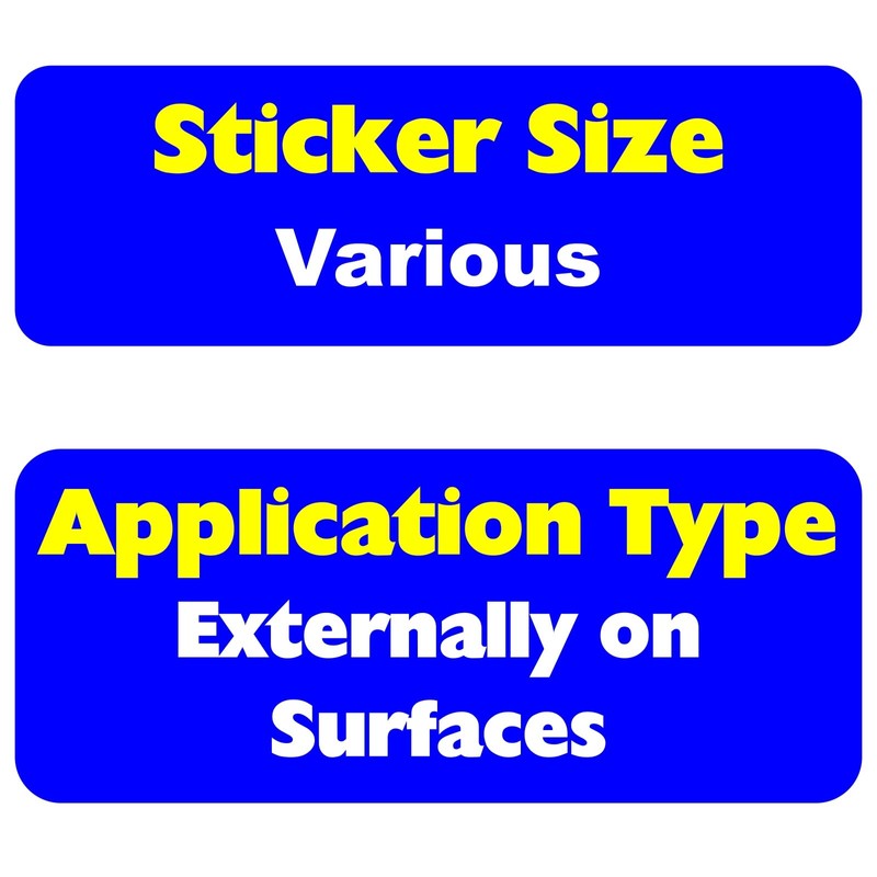 1 x Fog Security Warning Sticker Caution Logo Sign Door