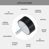 QUARKZMAN M10 Thread Rubber Mounts Vibration Insulators Cylindrical Shock Absorber