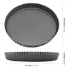 HAKZEON 2 Pack 10 Inch Non-Stick Quiche Tart Pan with
