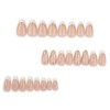 French Tip Press on Nails Medium Almond Fake Nails with