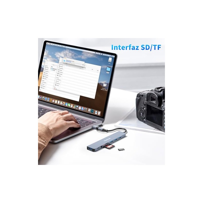 vantisan 8 en 1 Adaptador USB C Multipuerto a 1