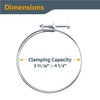 POWERTEC 70101 4 Inch Double Wire Hose Clamp with bolt,