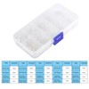 Walfront 150 Piezas Tornillos de Nailon Tuercas Pernos Arandelas Kit