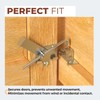 Xinafan Barn Door Jamb Latch, Zink-Plated Barn Sliding Door Hardware