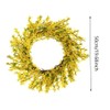 19.68Inch Artificial Forsythia Wreath for Front Door Wreaths Wildflower Summer