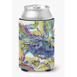 Caroline's Treasures 8512CC Crab Can or Bottle Beverage Insulator Hugger, Can Hugger, multicolor