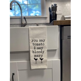 You Say Tomato I Say Bloody Mary Tea Towel