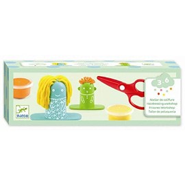 DJECO Hairdressing Salon Hair Modelling Clay (39028) - Colourful, Medium