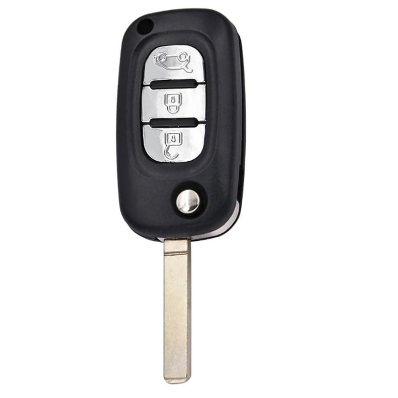 3 Button Flip Car Remote Key Shell Case for Renault