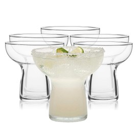 Libbey Stemless Margarita Glasses Set of 6, 10.25 ounces Classic Margarita Glasses Lightweight, Fancy Glassware Set for Celebrations