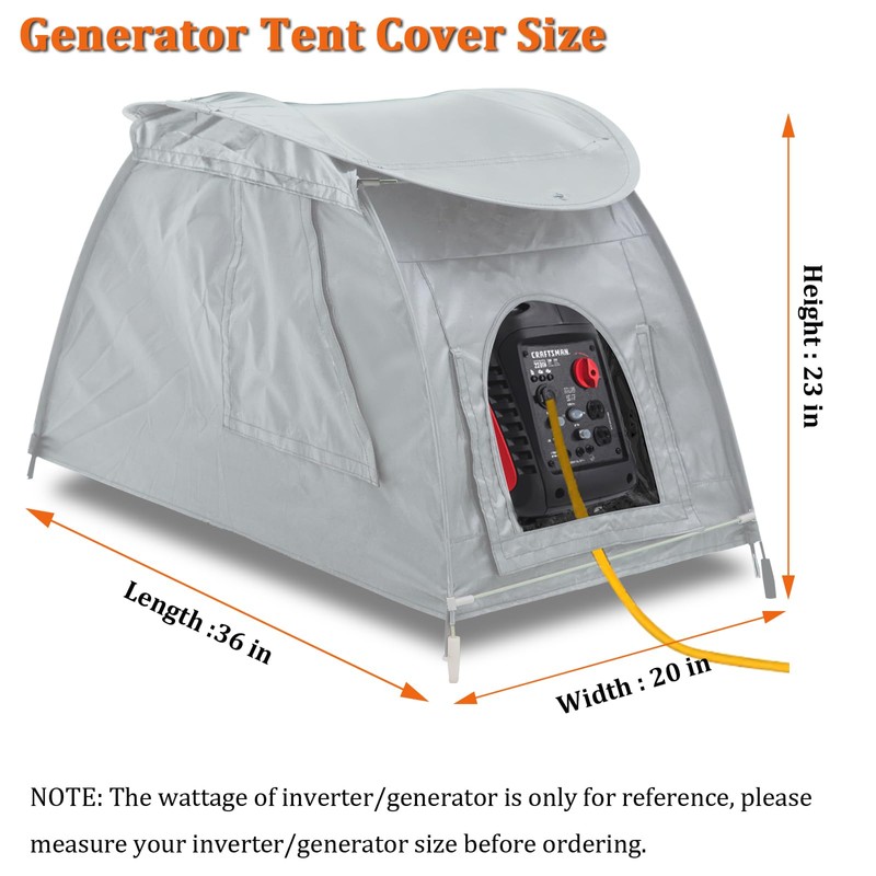 Softclub Small Inverter Generator Cover While Running, Portable Waterproof Generator