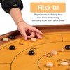 Crokinole and Checkers, 27-Inch Classic Crokinole Board Game with 22"