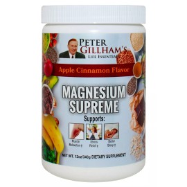 Peter Gillham’s Magnesium Supreme  Apple Cinnamon Flavor 12oz 75 servings