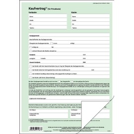 Sigel KV420 Purchase Agreement (Common) DIN A4 Pack of 25