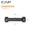 CAP Barbell Cast Iron Hex Dumbbell, Black, Pair, 3 lb