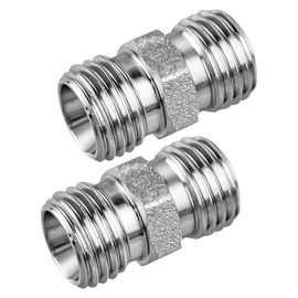 2pcs M14 to M14 Carbon Steel Fittings Adapters Fit for Mini Excavator Adapting, Reducing Or Enlarging Connect Full Port Straight Pipe Fitting Connector