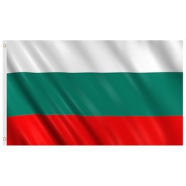Second Ave Bulgaria Flag 5ft X 3ft Large with Brass Eyelets Bulgarian National Sports Party Celebration Banner Flag
