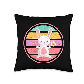 Bunny Egg Chocolate Jesus Easters Easter Floral Egg Resurrection Day Rabbit Hunt Easter Jesus Throw Pillow, 16x16, Multicolor