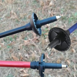 AbbiyyZ 2-Pack Trekking Pole Carbide Tips - Universal Tungsten Steel Rod End Replacement for Outdoor Hiking, Climbing, Walking Poles - Gear Repair Accessories