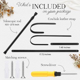 Vicenpal 15.5-27.5 Inch Retractable Kraft Paper Roll Holder Dispenser Wall Mounted Butcher Paper Holder Roller for to Do Lists, DIY Drawing, Taking Note, Artwork, Creative Inspiration, Black