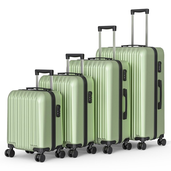 Fridtrip 4 Piece Luggage Sets Hard Shell Lightweight ABS Luggage