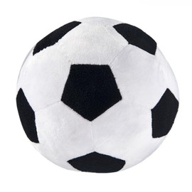 OPHRBU Soccer Ball Sports Pillow Fluffy Soft Throw Pillow Toy, 9" Orbicular Durable Sport Soccer Ball Plush Toys, Gift for Kids