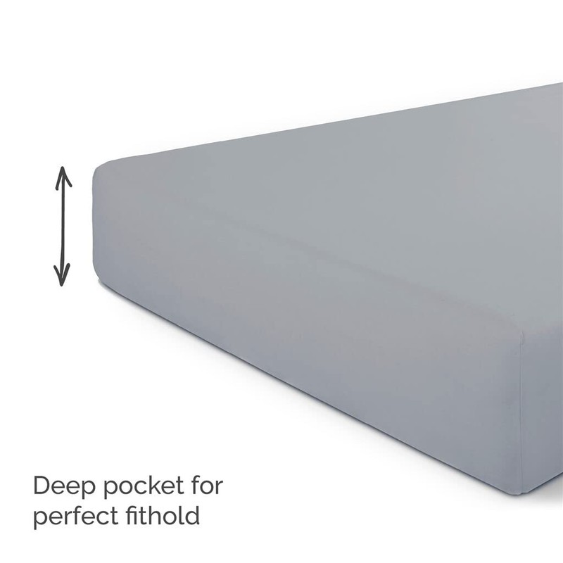 Walra Fitted Sheet 90 x 200 cm, 100% Cotton Fitted