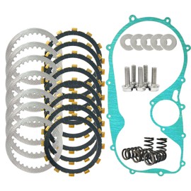 BIGLKNM Extra Plate Friction Steel Clutch Kit & Gasket Kit Compatible with Vulcan 800 VN800B VN800E VN800A Vulcan 900 VN900C VN900B VN900D 1995-2006