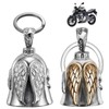 BIVYAX 2 Pezzi Campanella Moto Guardian Bell Originale, Campanellino Motociclisti,