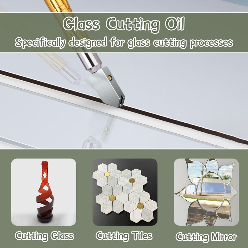 WAN2TLK Glass Cutting Oil 100ml, Suitable for All Glass Cutting