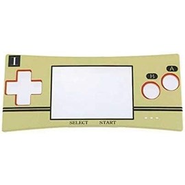Front Shell Faceplate Housing Case Cover Panel for Gameboy Micro GBM Replacement (Golden)