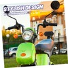 GLEAVI Motorbike Detachable Backrest Pad Scooter Passenger Seat Support Easy