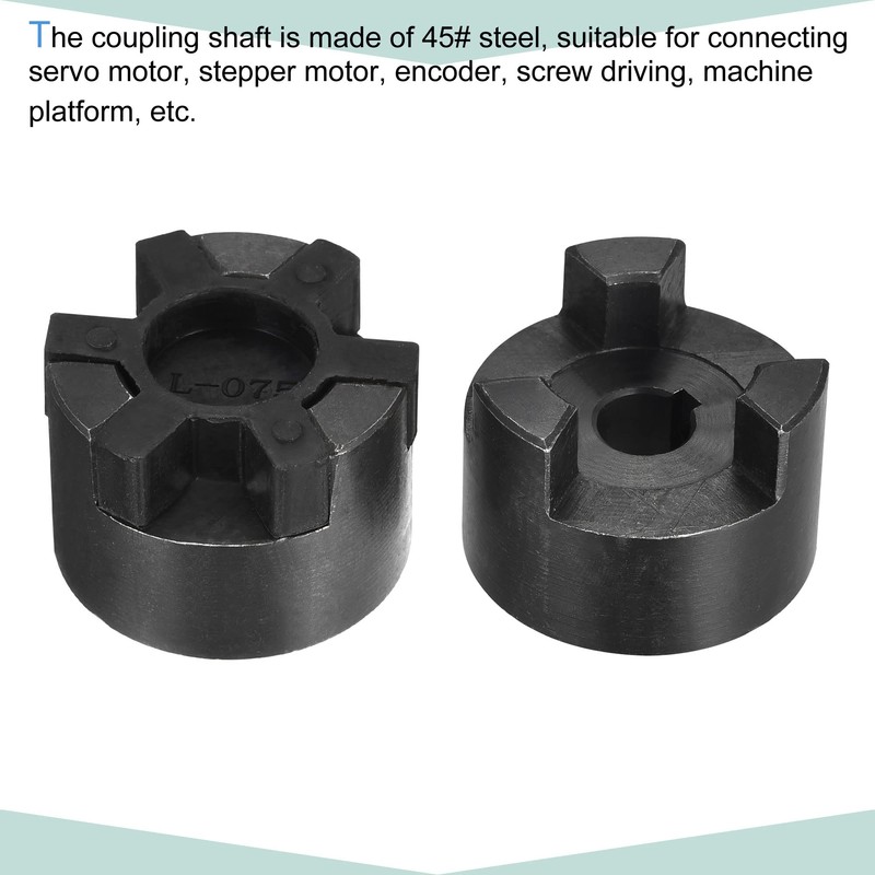 sourcing map Flexible Coupling Shaft 12 mm to 16 mm