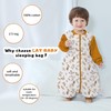 Baby Winter Sleeping Bag with Feet Long Sleeves, Sleeping Bag