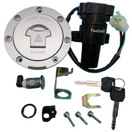 Tuzliufi Ignition Switch Key Fuel Gas Cap Seat Lock for Honda CB900F CBR1000RR CBR1100XX CBR600F4 CBR600RR CBR900RR CBR929RR CBR954RR CB1300 CB400 NT650 NT700V ST1300 VFR800 VTR1000 Z985