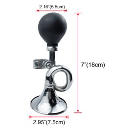 Bicycle Bugle Retro Horn Metal Classic Vintage Bike Horn 120dB Loudspeaker Adults Kids Snail Air Horn for MTB Mountain Bike Road Bike Vehicles