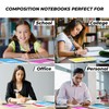 Rosmonde 5 Pack Composition Notebook Wide Ruled, 200 Pages (100