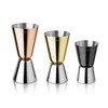 Final Touch Mixed Metal Double Jigger Set - Set of