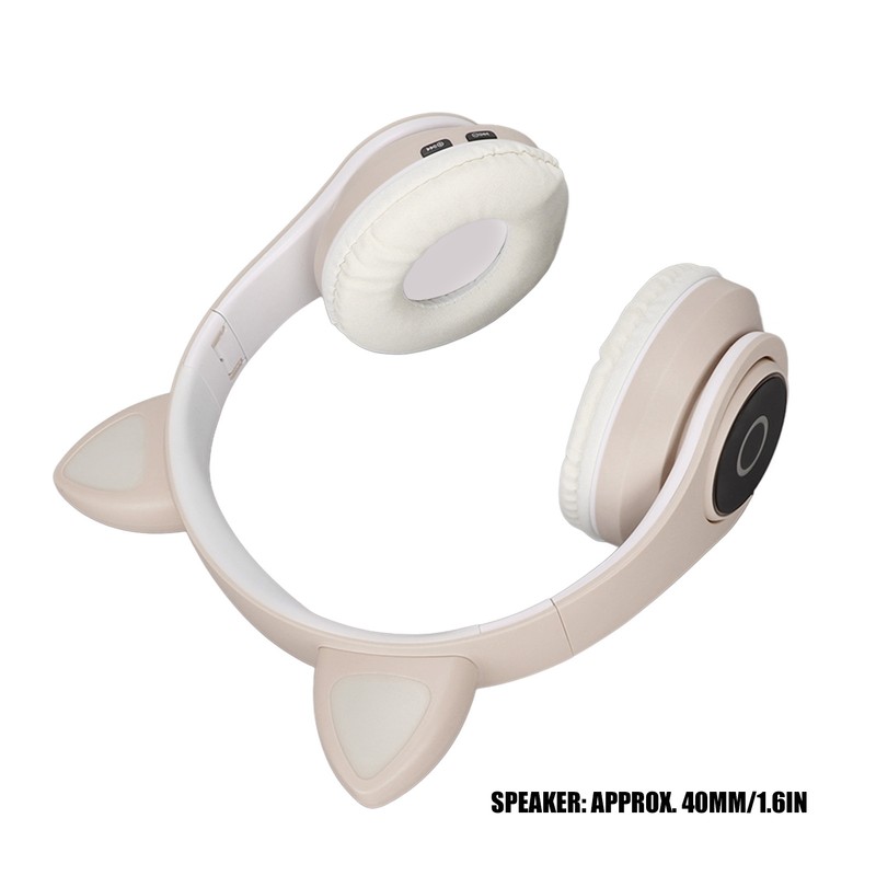 LXB39A Cat Ear Bluetooth Headset Cute Adjustable Bass Portable Wireless