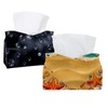 2 Pack Tissue Box Cover Holder, Shells on Beach Rectangle