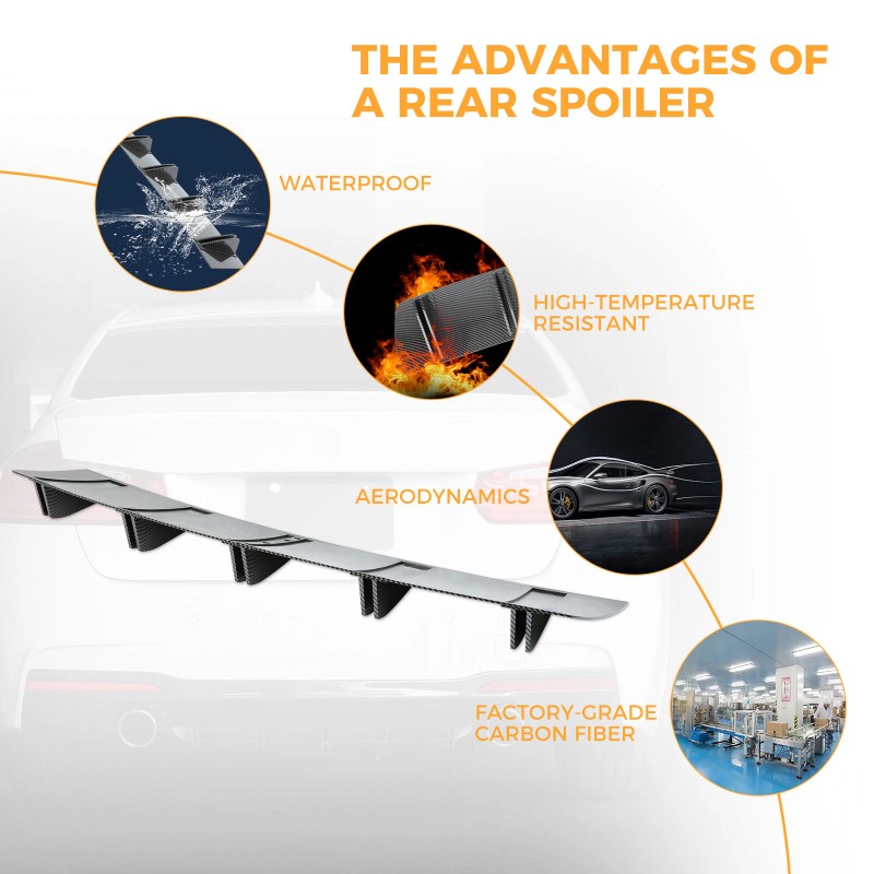 DREAMIZER For 2004-2008 Acura TL Carbon Fiber Rear Lip Bumper